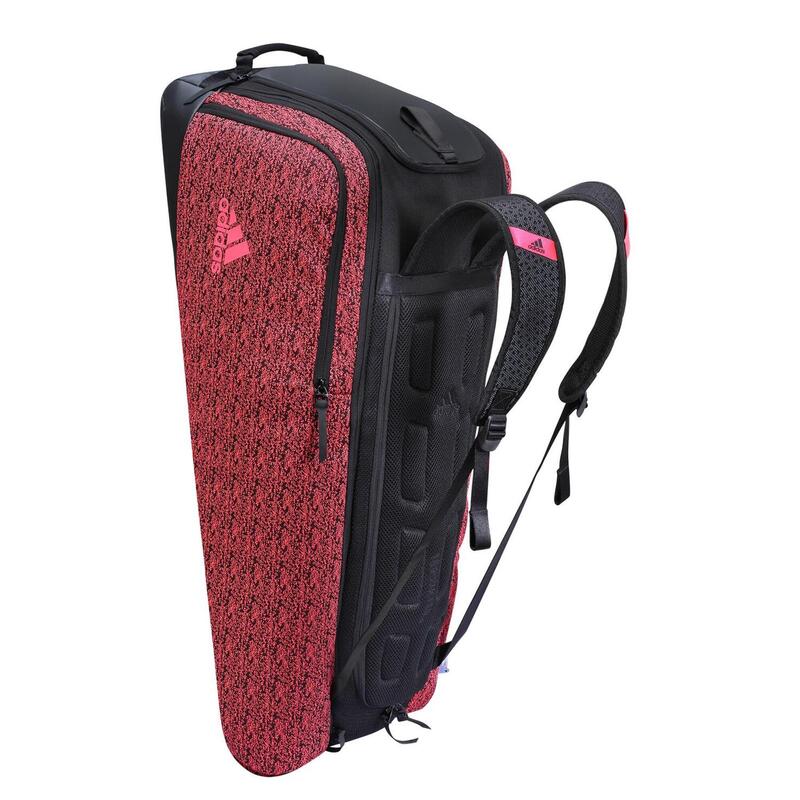 360°B7 9 Racket Bag Black / Shock Red