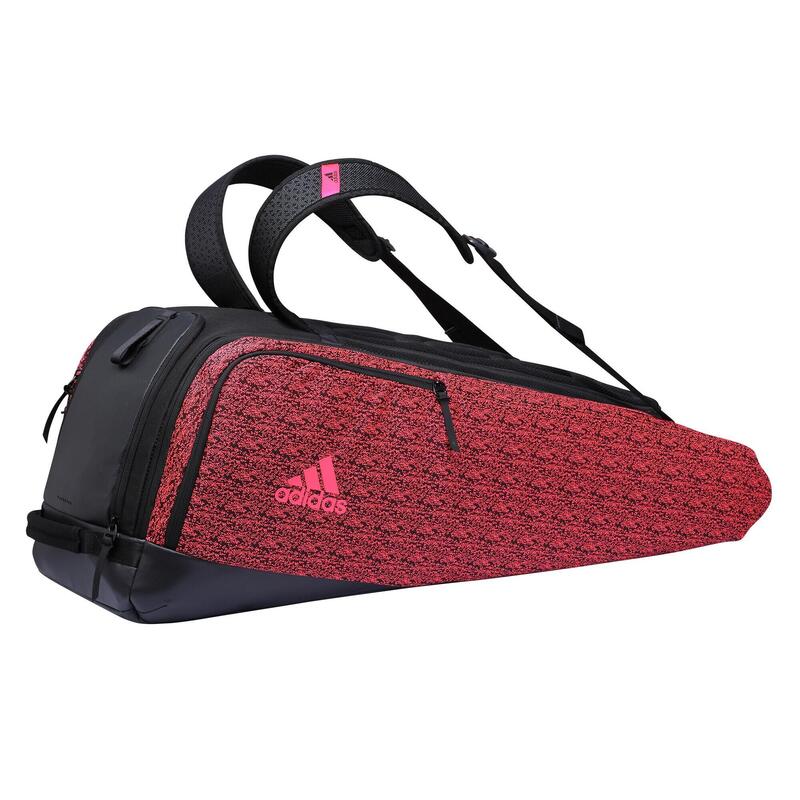 360°B7 9 Racket Bag Black / Shock Red