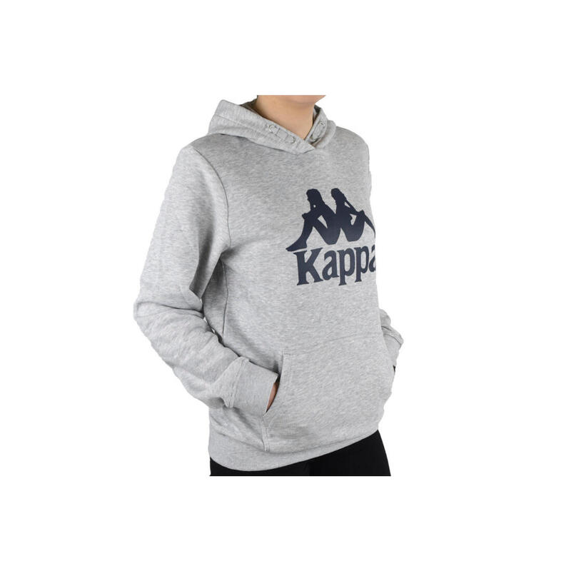 Kappa Taino Kids Hoodie, chłopięca bluza, szara