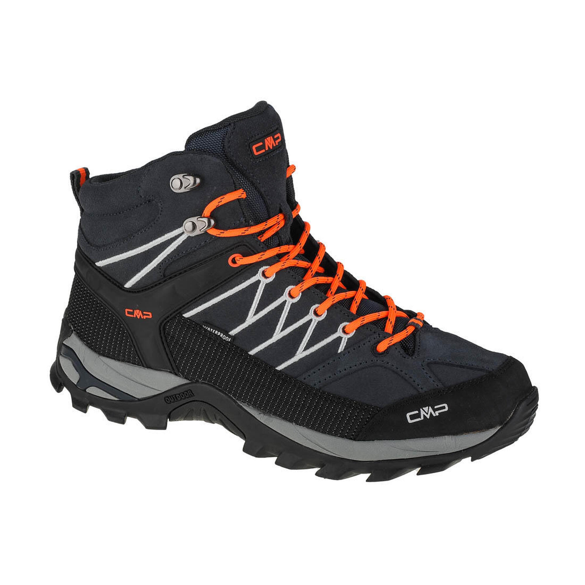 Cmp - Chaussures Randonnée Pour Hommes Rigel Mid - Chaussures De Sport - Gris|orange - 46 - Decathlon