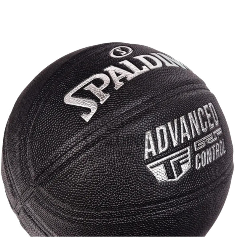 Balón Baloncesto interior y exterior Spalding Control Avanzado del Agarre NEGRO
