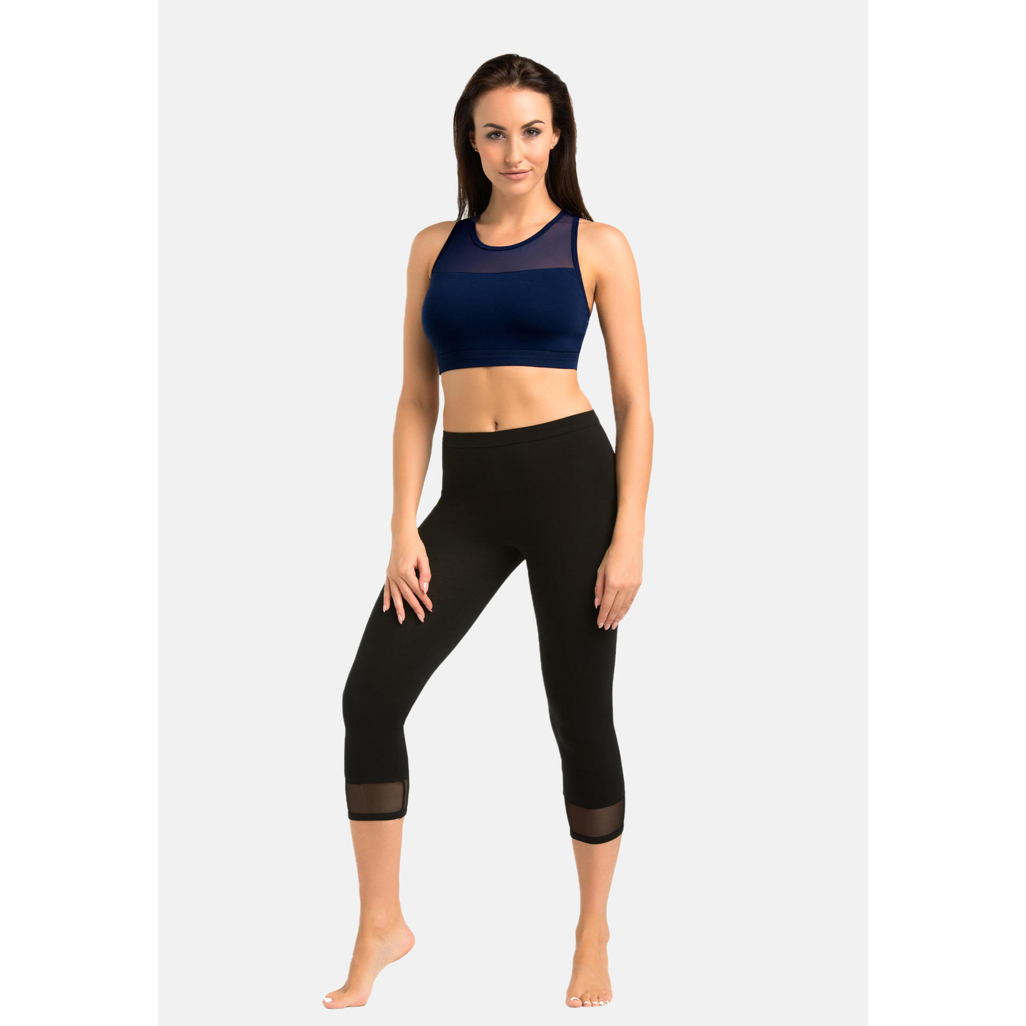 Teyli - Leggings De Fitness Pour Femme Teyli Glamo 3/4 - Legging - Noir - 48 Xl - Decathlon