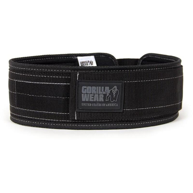 Gorilla Wear 4 Inch Nylon Lifting Belt Black/Gray