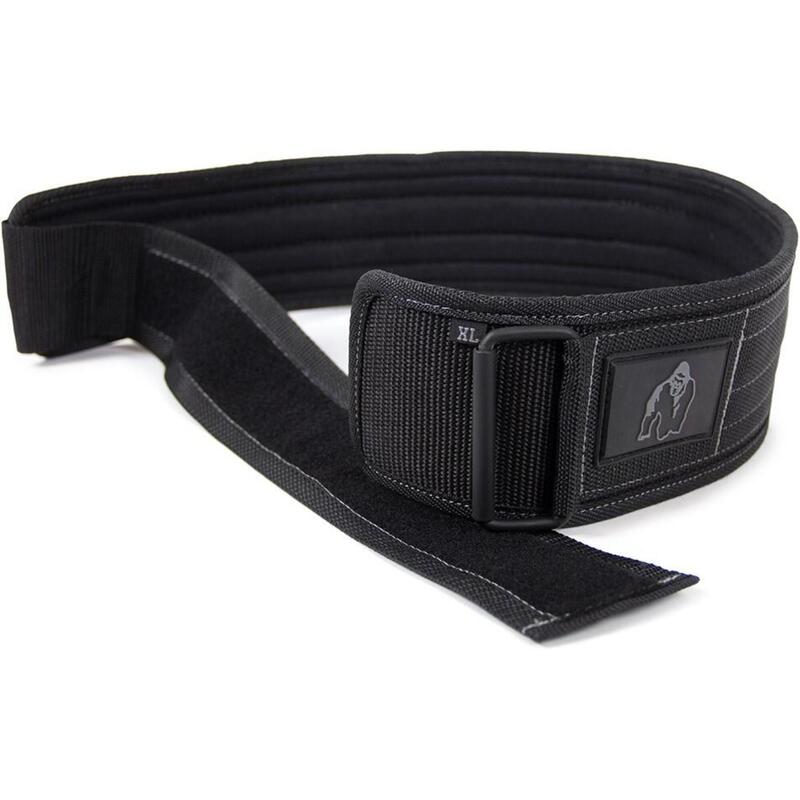 Gorilla Wear 4 Inch Nylon Lifting Belt Black/Gray