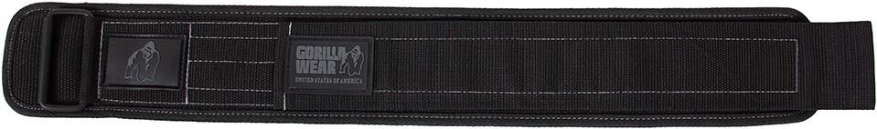 Gorilla Wear 4 Inch Nylon Cinto de elevação - Preto/Cinzento 3/6