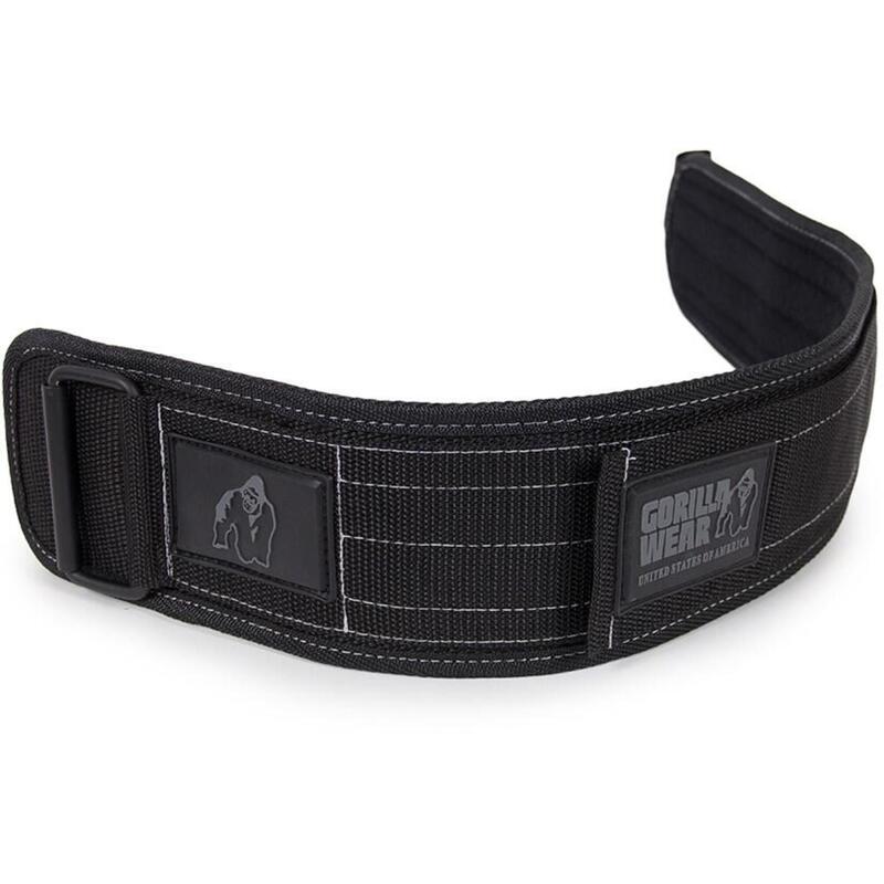 Gorilla Wear 4 Inch Nylon Lifting Belt Black/Gray