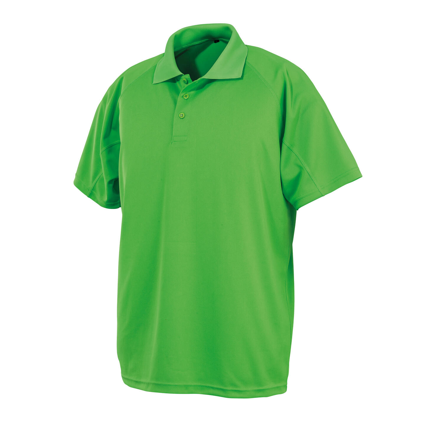 SPIRO Unisex Adults Impact Performance Aircool Polo Shirt (Lime Punch)