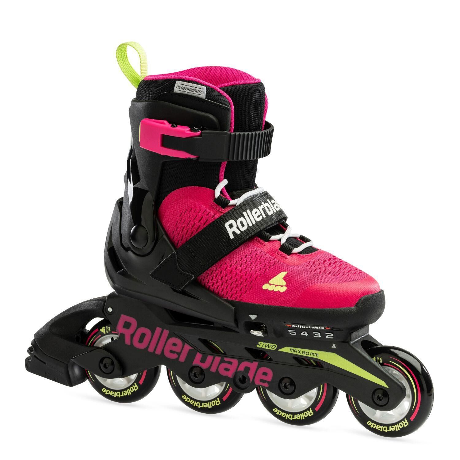 ROLLERBLADE 2022 Microblade G Kids Fitness Inline Skate - Pink/Green
