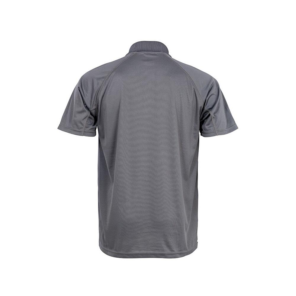 Unisex Adults Impact Performance Aircool Polo Shirt (Grey) 2/2