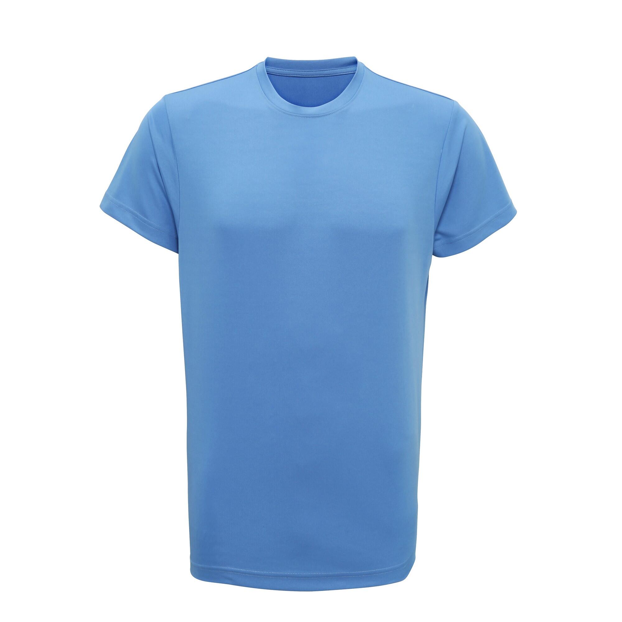 Tri Dri Men's short-sleeved fitness shirt (Blue)