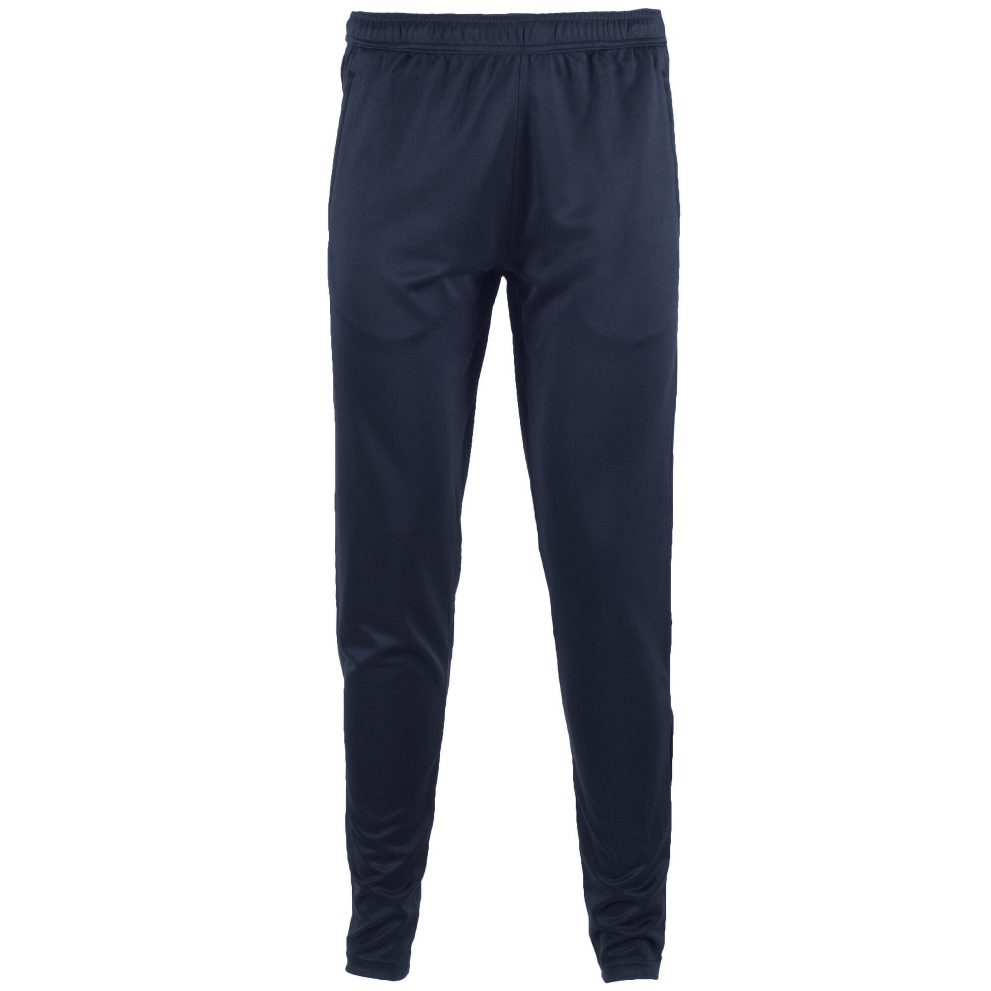 TOMBO TEAMSPORT Mens Slim Leg Training Pants/Trousers (Navy)