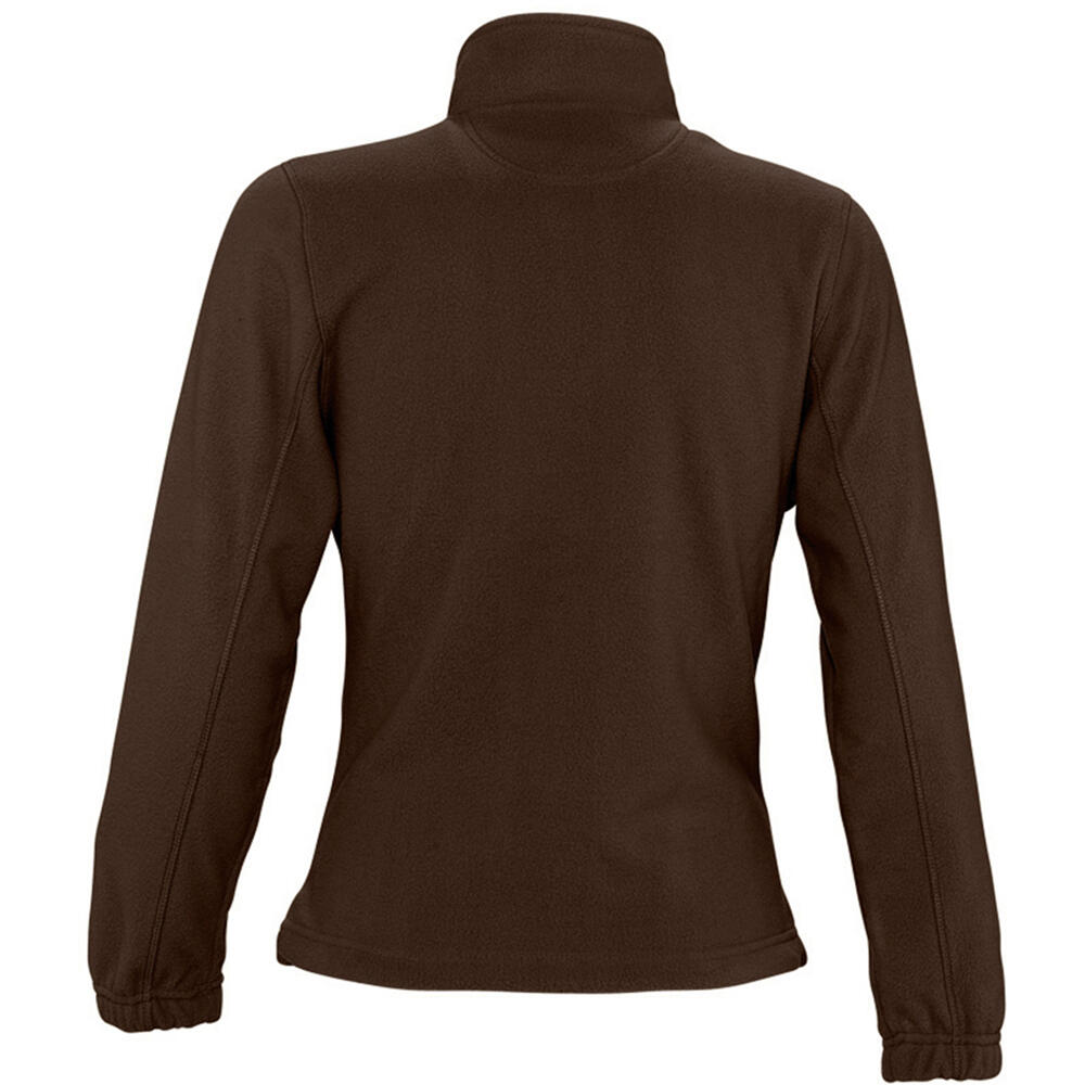 Womens/Ladies North Full Zip Fleece Jacket (Dark Chocolate) 2/4