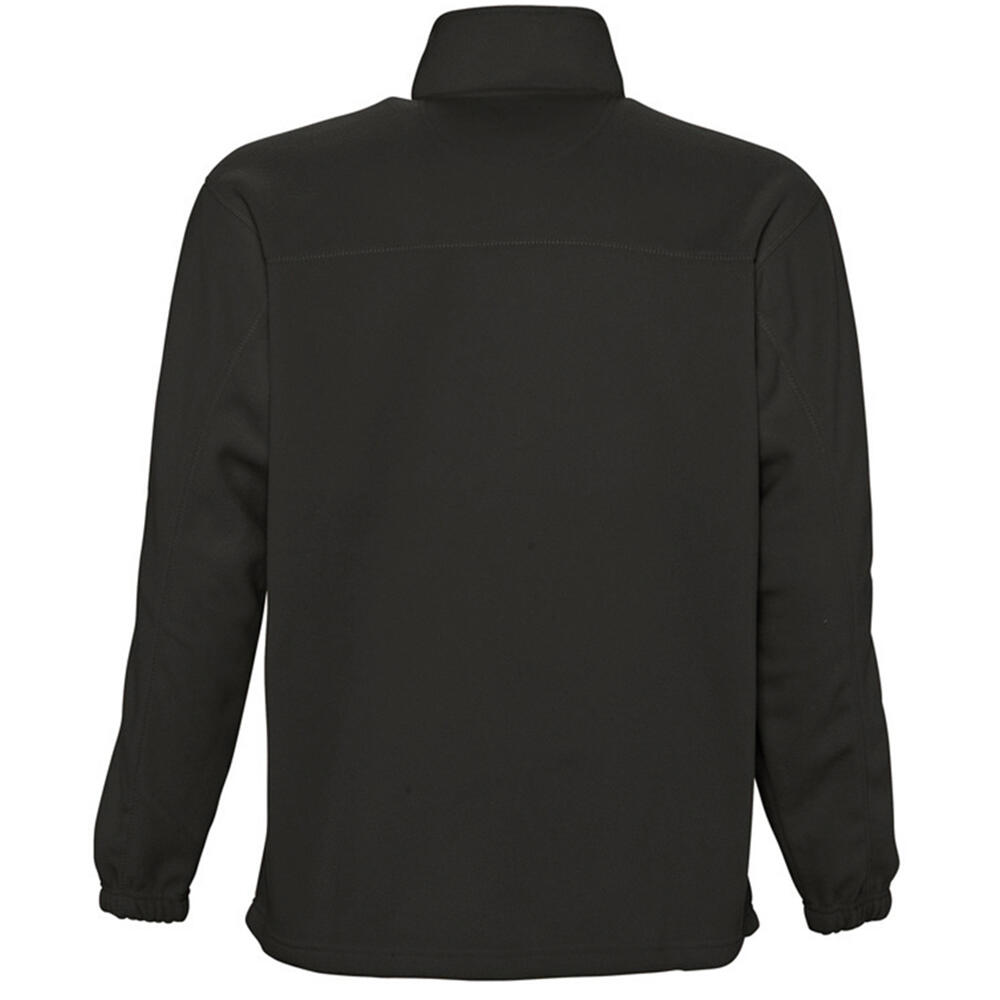 Ness Unisex Zip Neck AntiPill Fleece Top (Black) 2/4