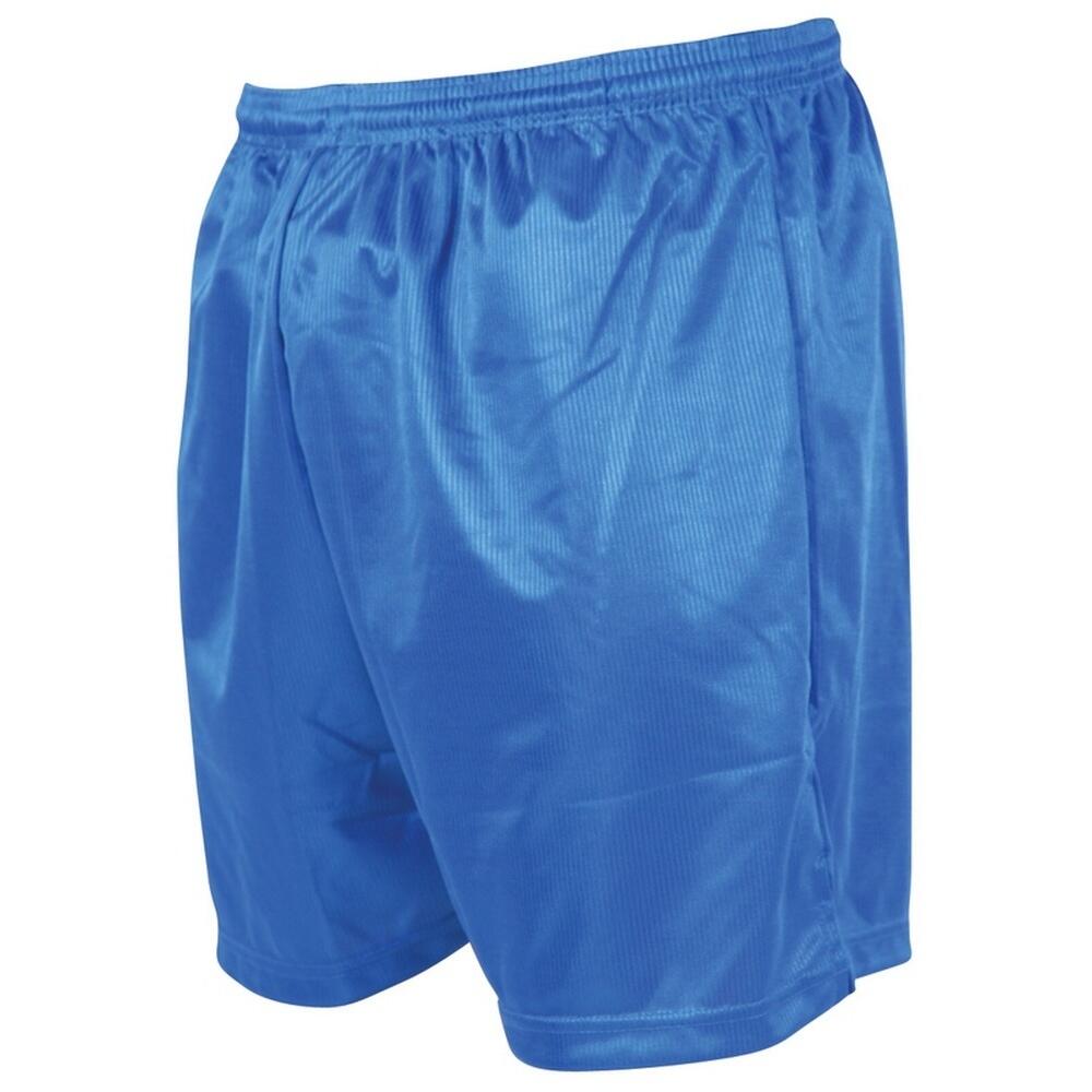 ErwachsenenFußballshorts mit MikroStreifen Damen und Herren Königsblau 2/2