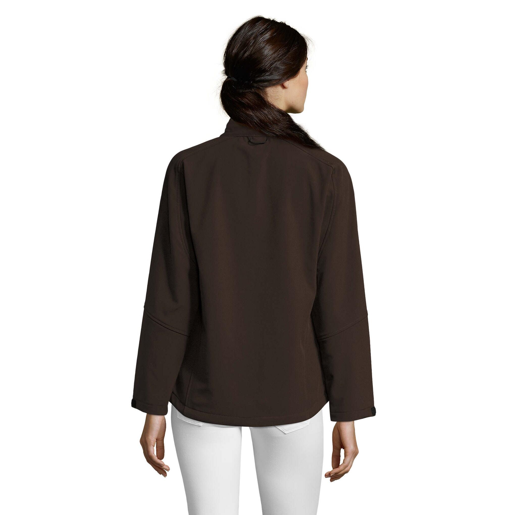 Giacca Softshell Donna SOLS Roxy Marrone Scuro 3/7