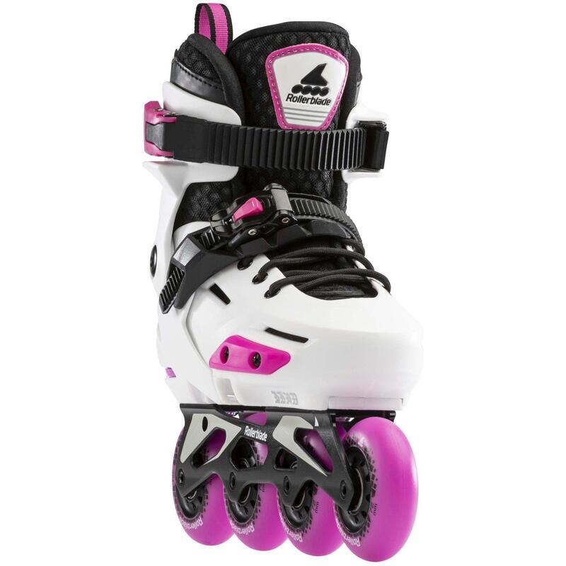 Rolki Freeride Dziecięce Rollerblade Apex G White Pink  37-40