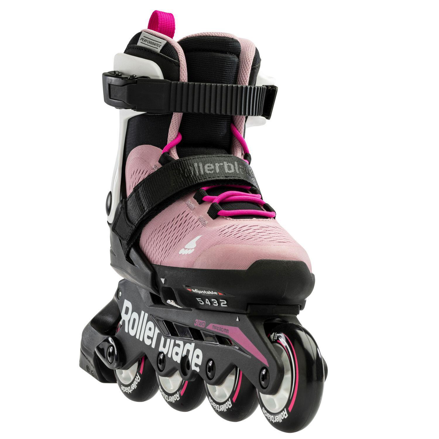 Microblade G Kids Fitness Inline Skate - Pink/White - Size: UK 4 - 7 - Large 3/5