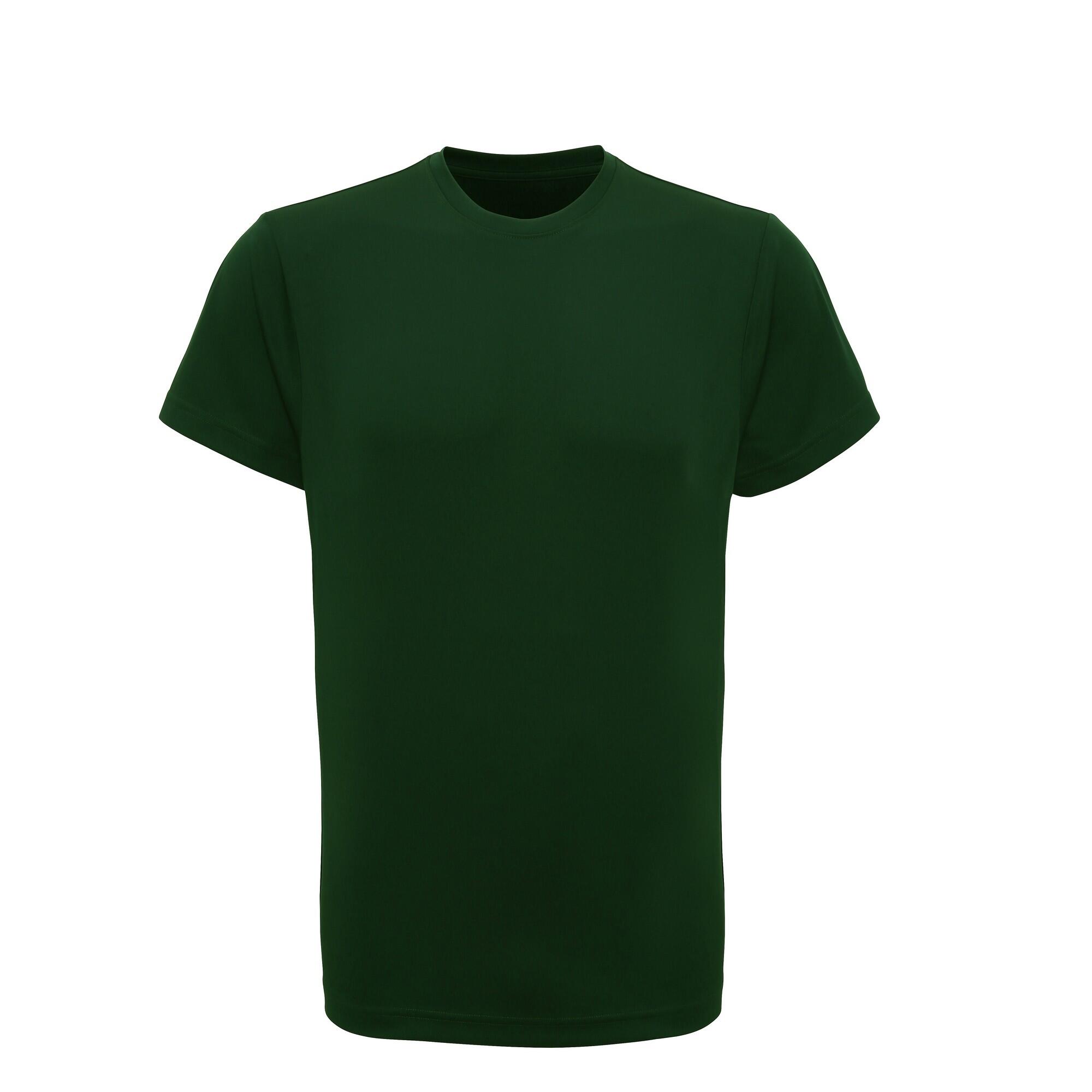 Tri Dri Men's short-sleeved fitness shirt (Bottle green)