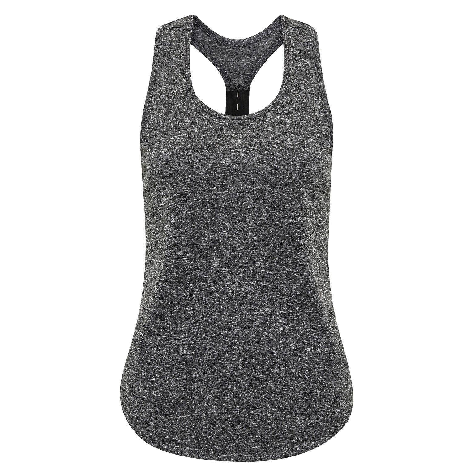 Tri Dri Women's sports tank top (Heather grey)