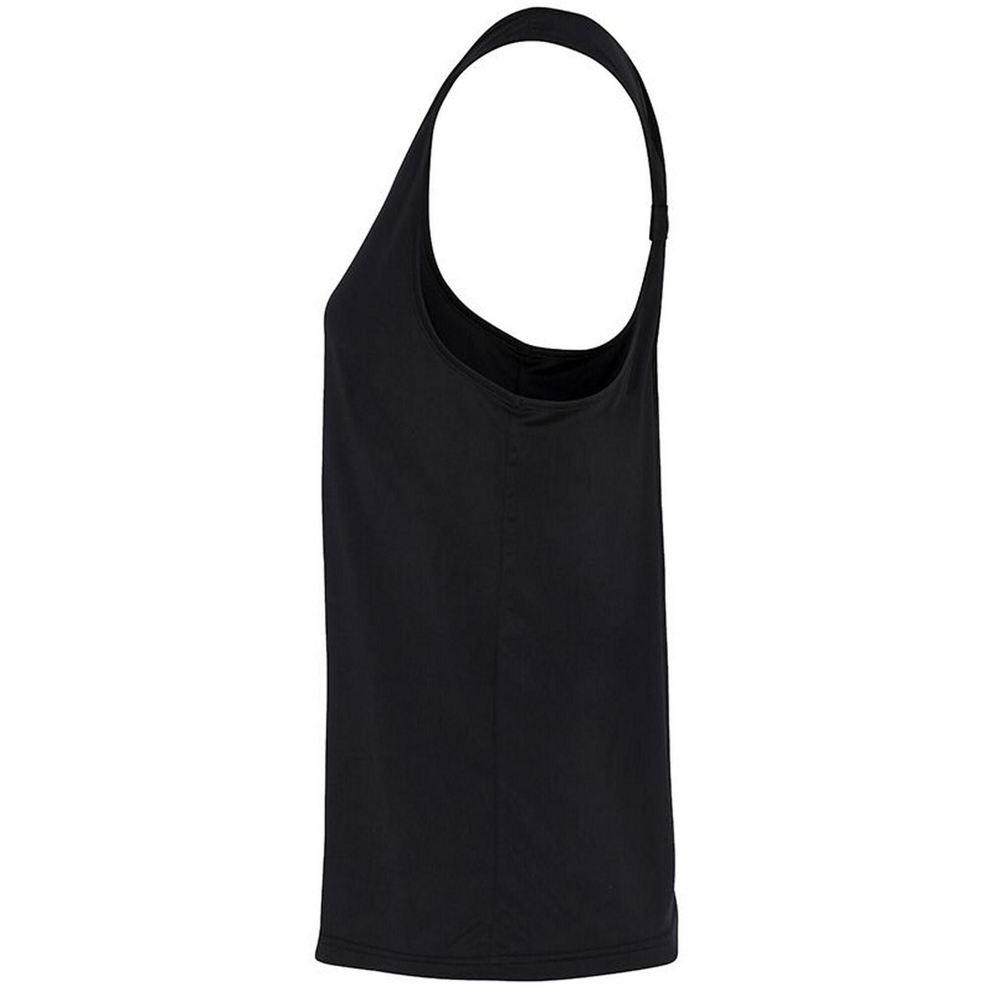 Womens/Ladies Yoga Knot Vest (Black) 3/3