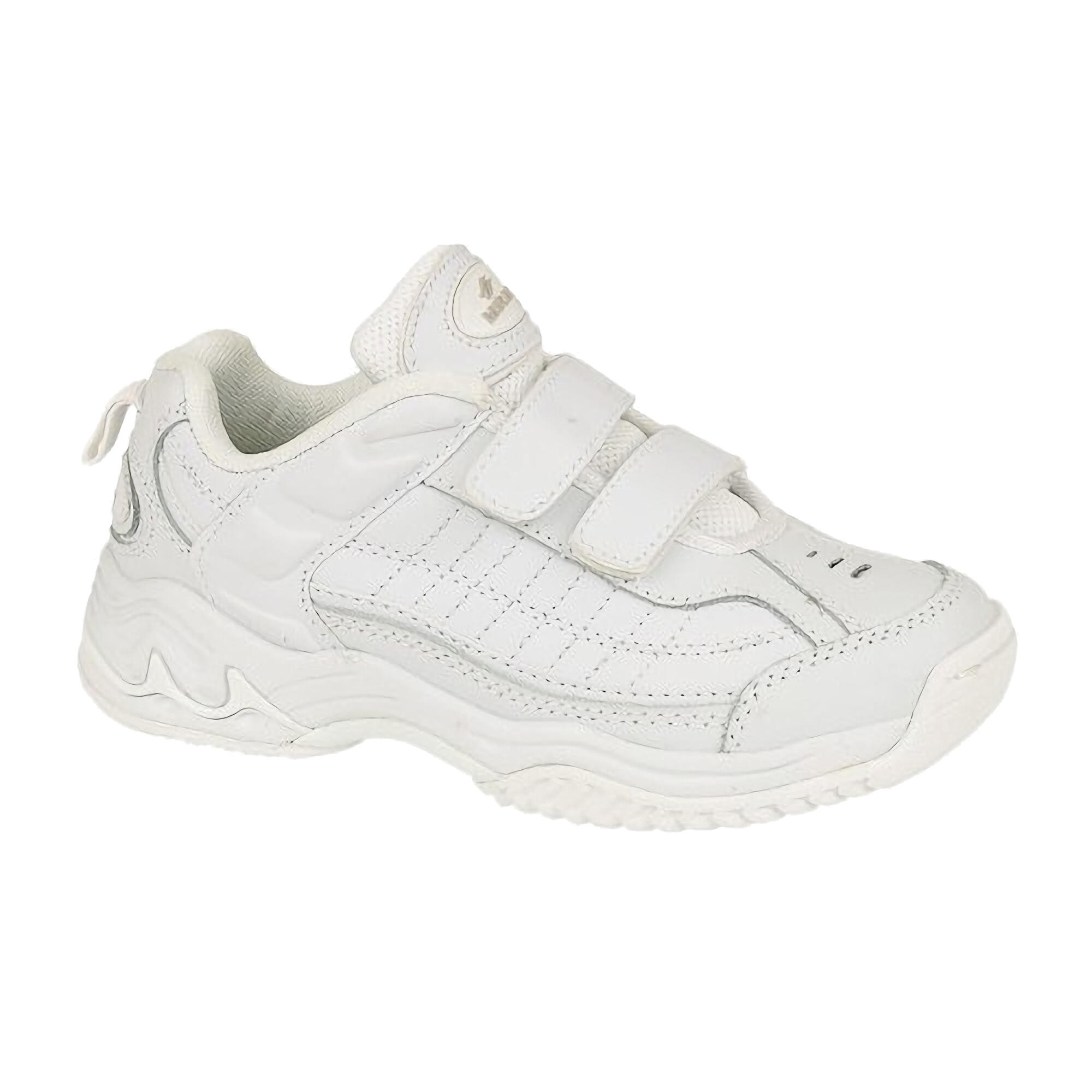 MIRAK Contender Touch Fastening Womens/Ladies Leather Trainers (White)