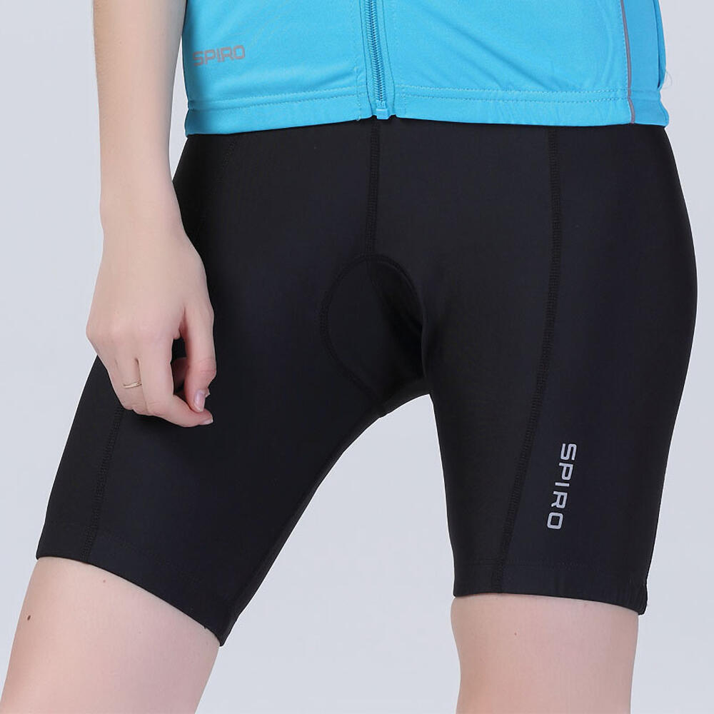 Pantaloncini Da Ciclista Donna Spiro Nero 4/4