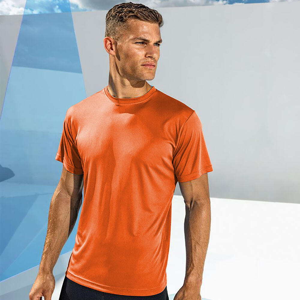 Tri Dri Fitness TShirt, kurzärmlig Herren Orange 2/2