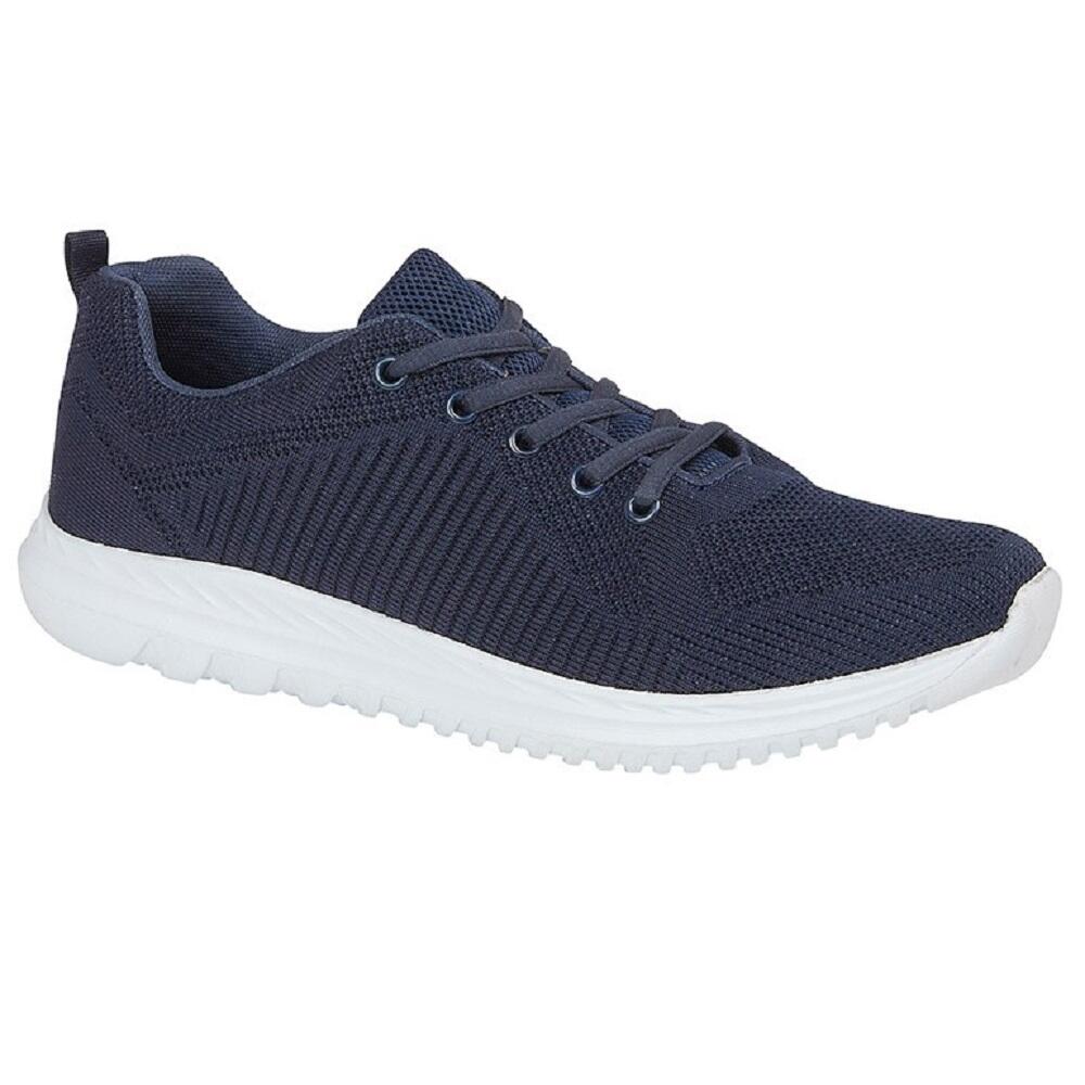 DEK Unisex Adults Freeway Memory Foam Trainer (Navy)
