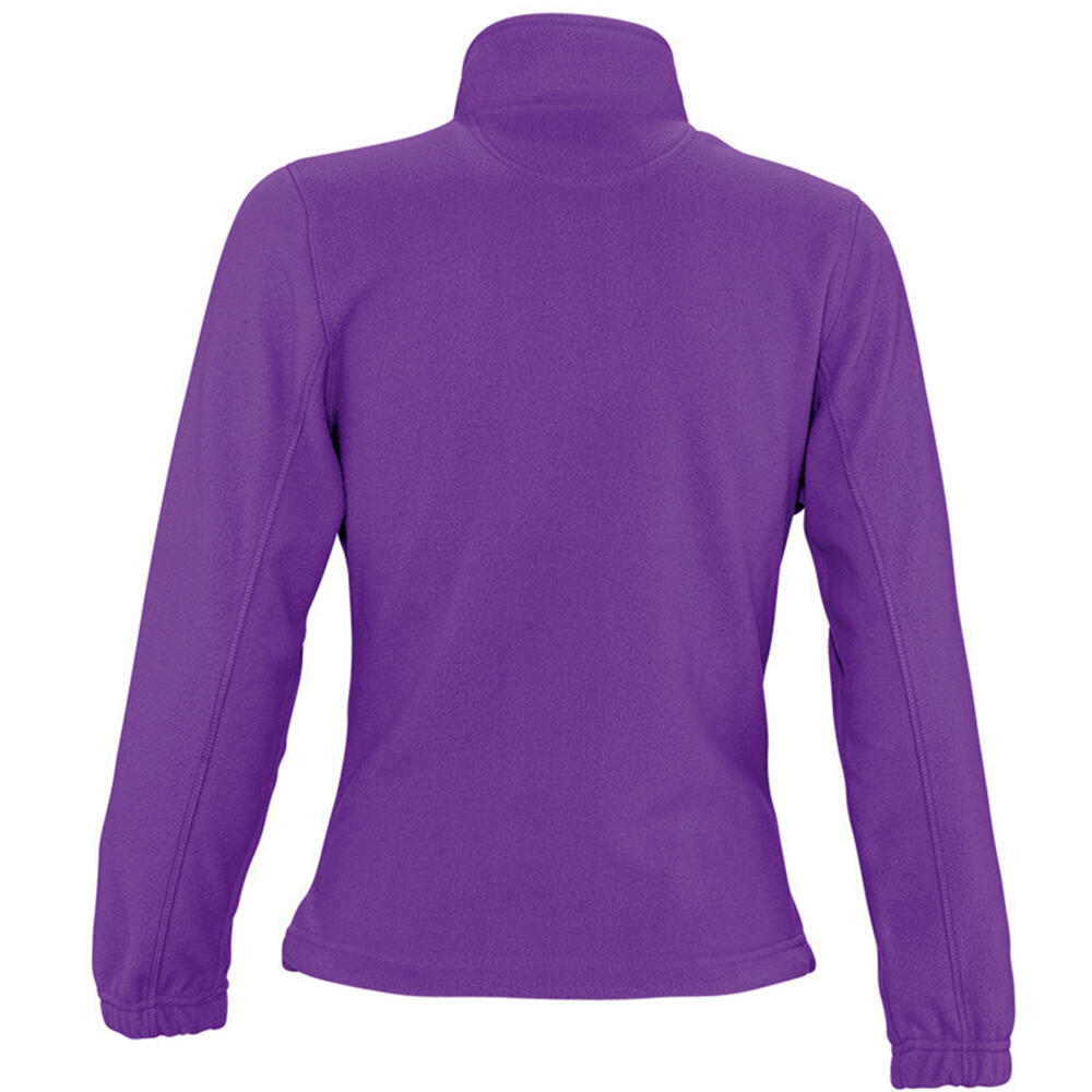 Womens/Ladies North Full Zip Fleece Jacket (Dark Purple) 2/4