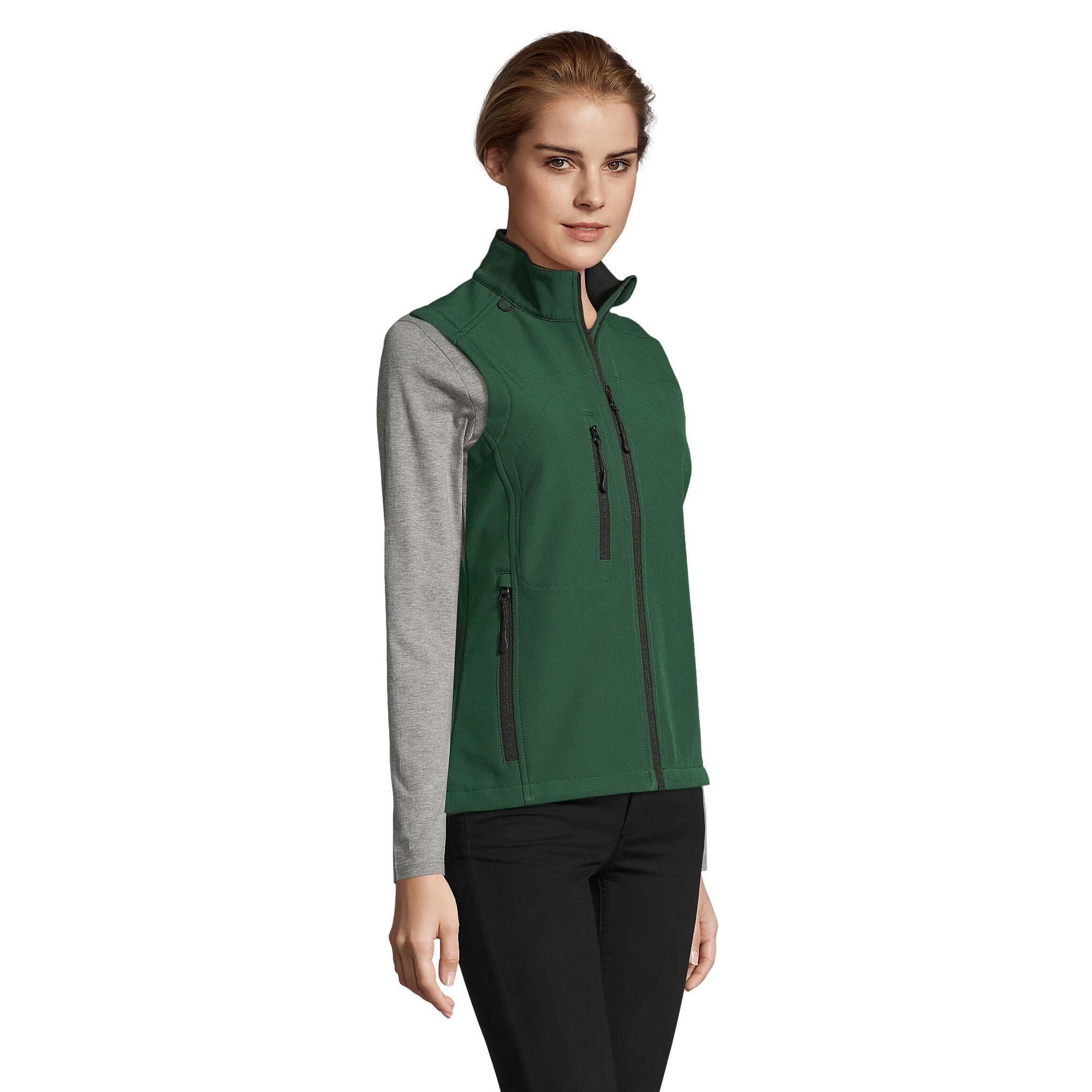 Rallye SoftshellBodywarmer SoftshellWeste Damen Flaschengrün 4/6