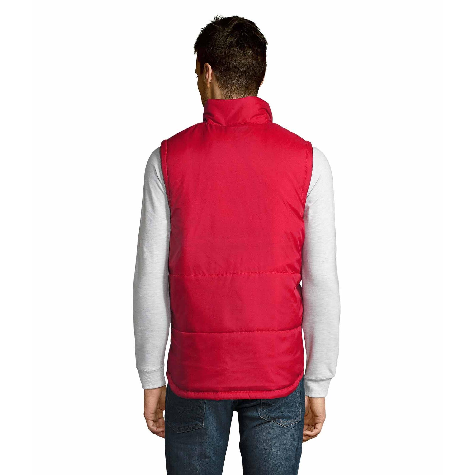 Warm Unisex Padded Bodywarmer Jacket (Red) 3/6