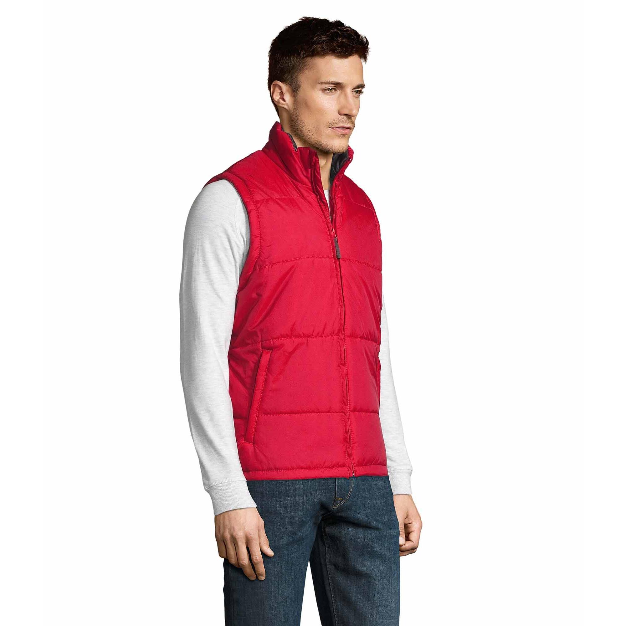Warm Unisex Padded Bodywarmer Jacket (Red) 4/6
