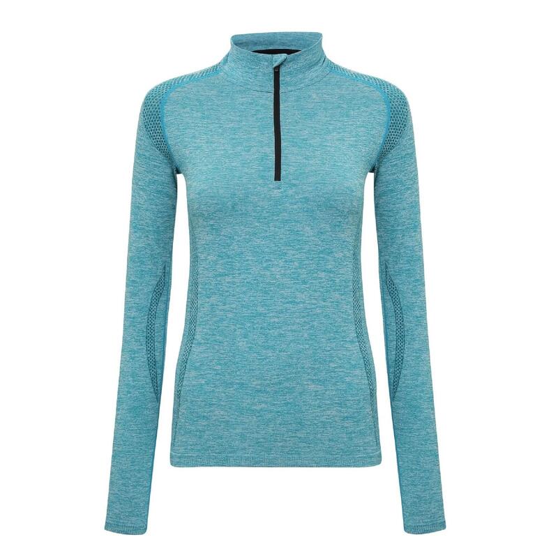 tshirt zippé MULTI SPORT PERFORMANCE femme (Turquoise)