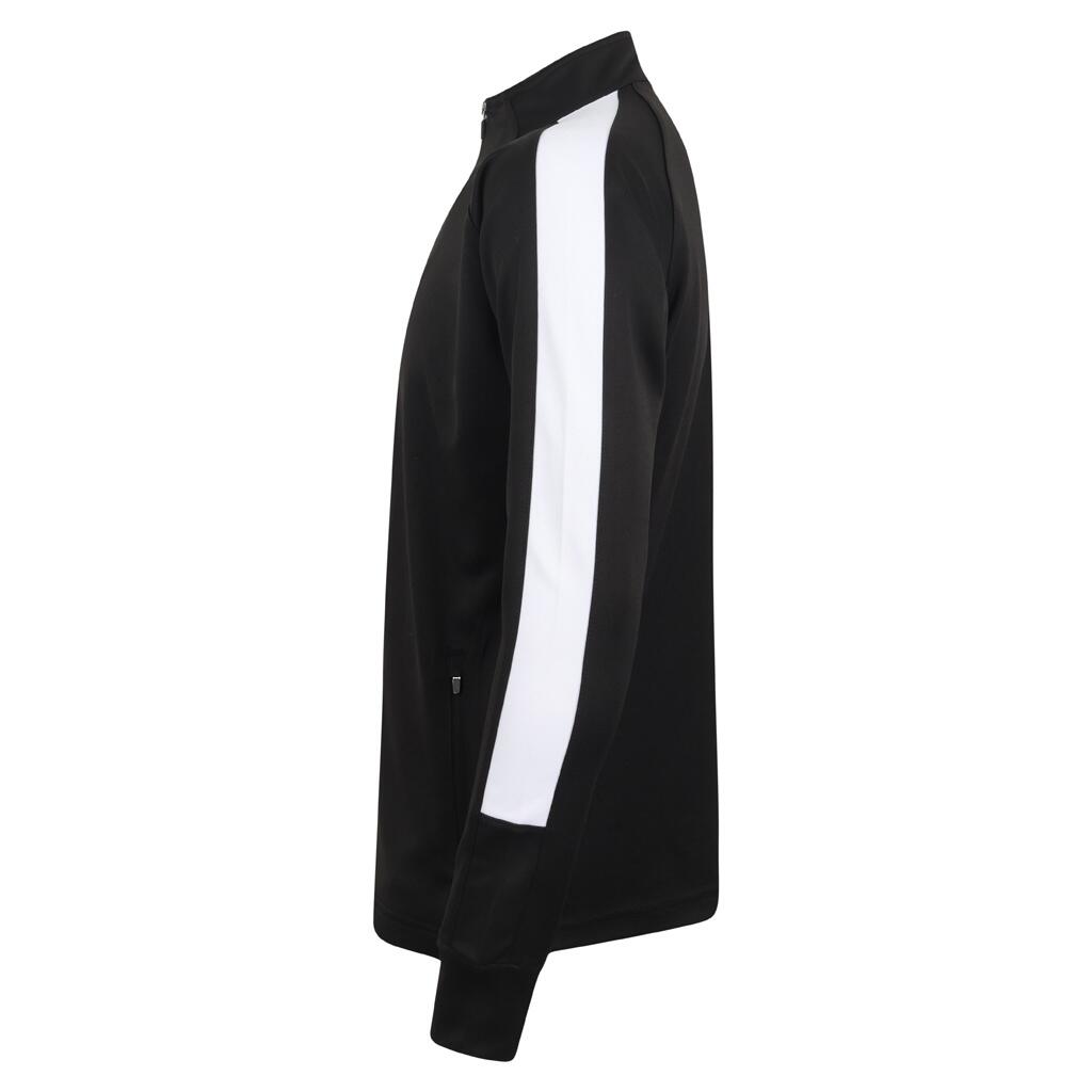 Mens Knitted Tracksuit Top (Black/White) 3/3