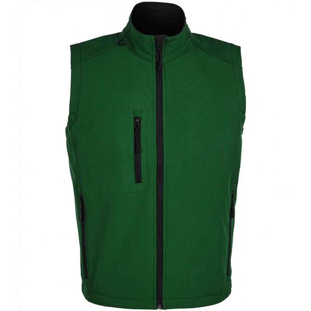 Gilet SoftShell Uomo SOLS Rallye Verde Bottiglia 2/6