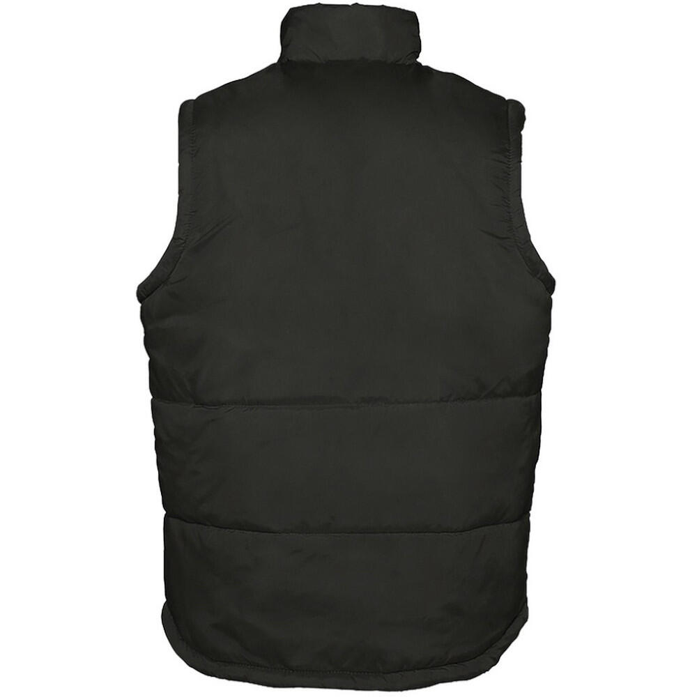 Warm Unisex Steppweste Bodywarmer mit Reißverschluss Damen und Herren Schwarz 2/6