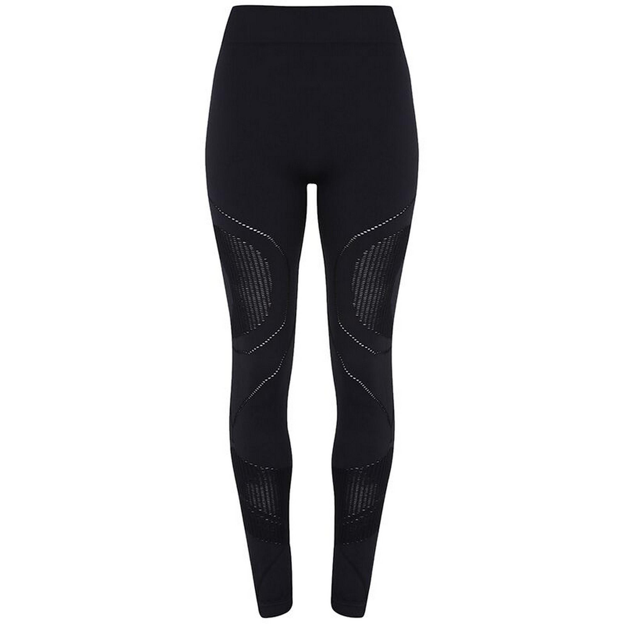TRIDRI Leggings Seamless 3D Sportivi Donna TriDri Nero