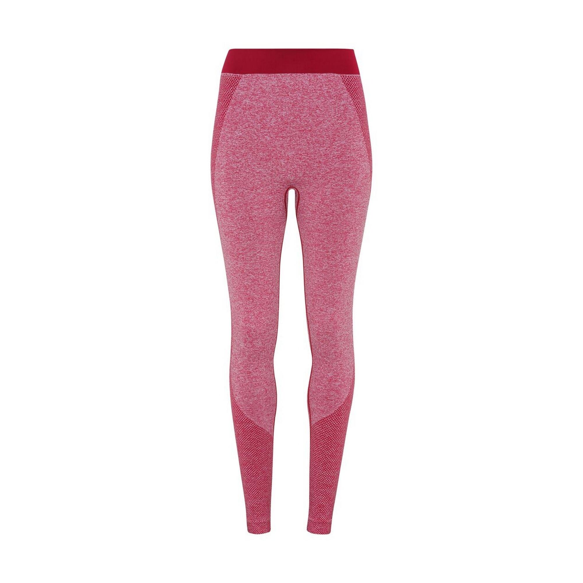 TRIDRI Womens/Ladies Seamless 3D Fit Multi Sport Sculpt Leggings (Burgundy)