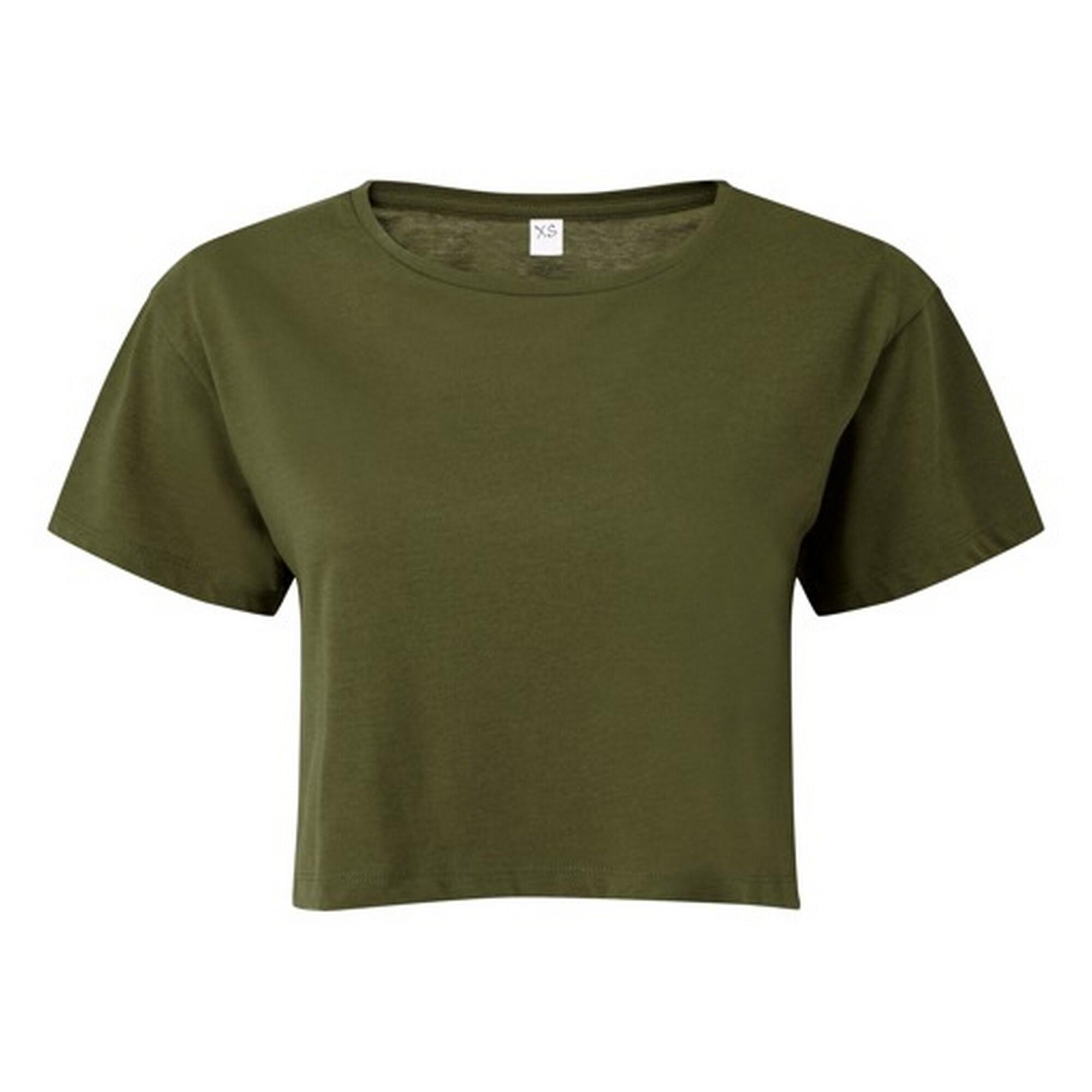 TRIDRI Womens/Ladies Crop Top (Olive)