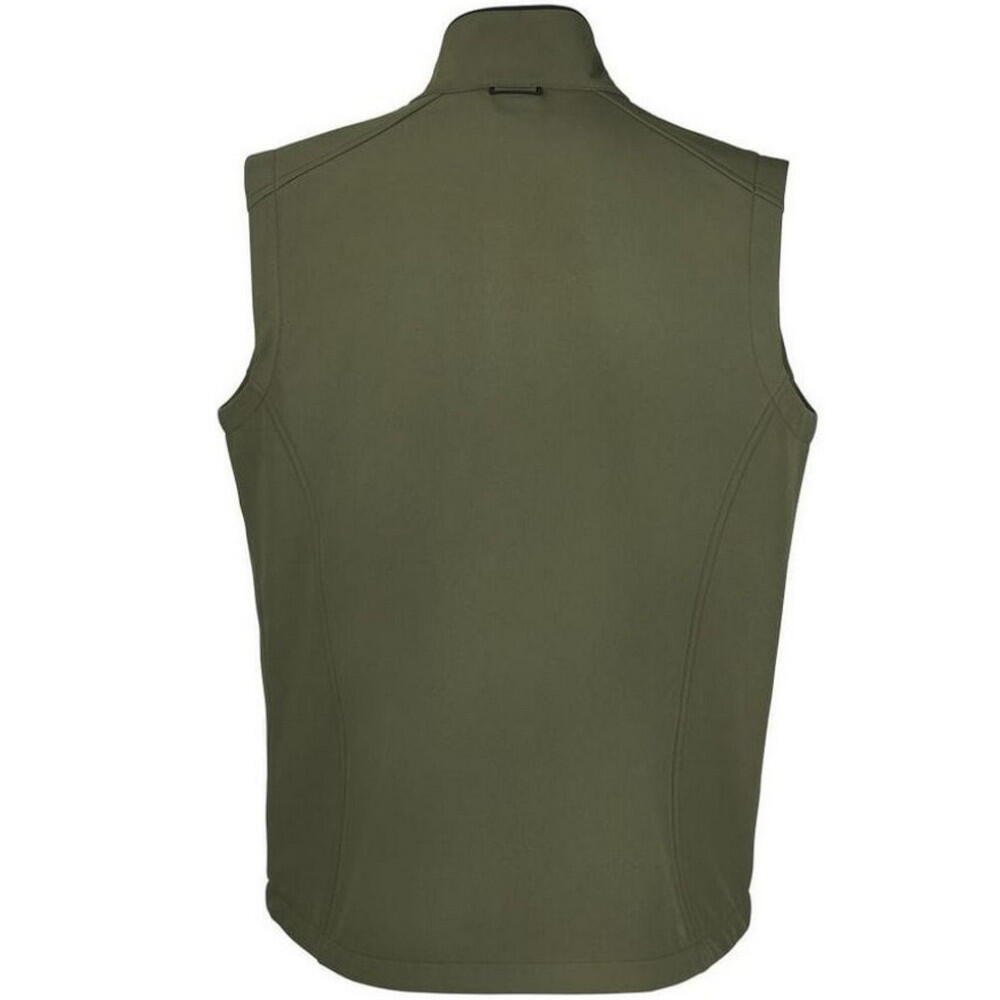 Mens Rallye SoftshellWeste Bodywarmer Weste Herren Dunkelgrün 4/6