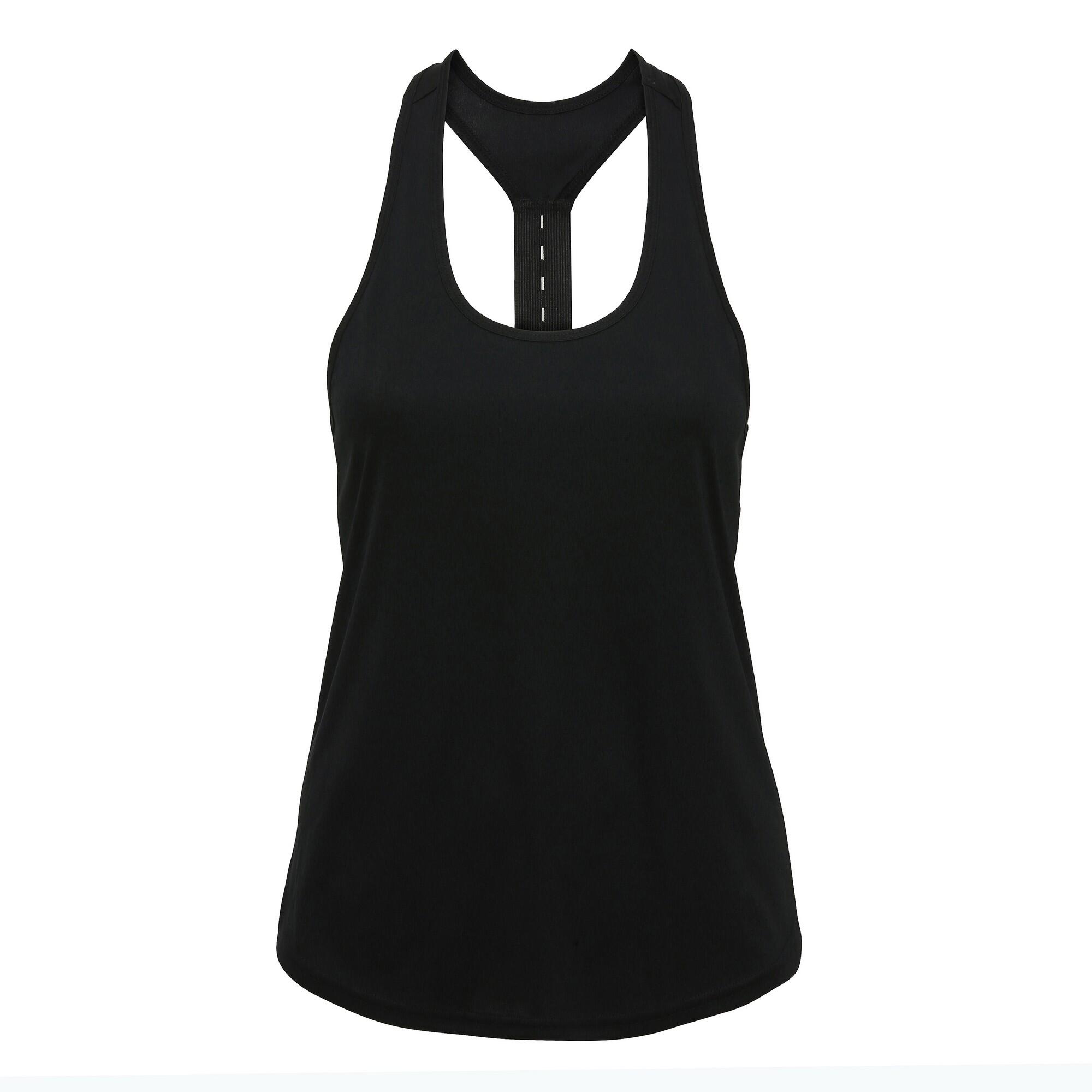 Tri Dri Women's sports tank top (Black)