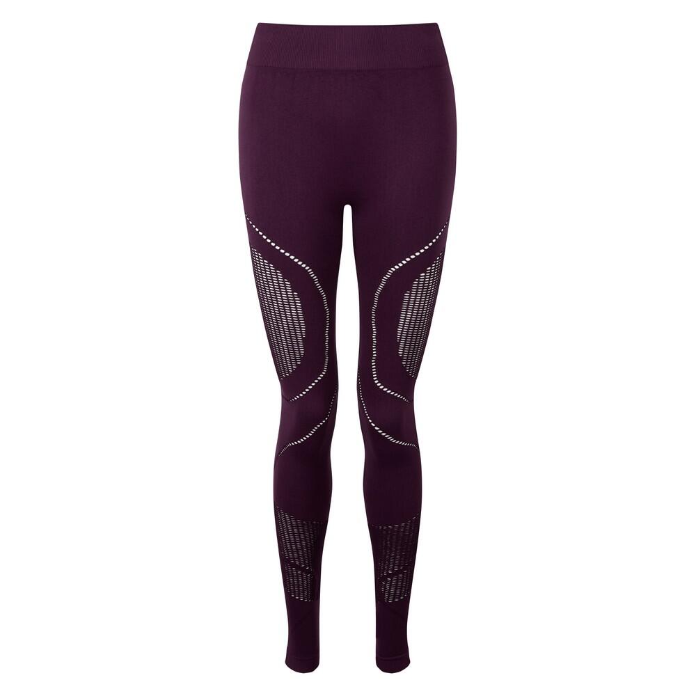 TRIDRI Leggings Seamless 3D Sportivi Donna TriDri Mora