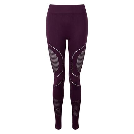 SportLeggings Reveal, 3DPassform, nahtlos Damen Maulbeere