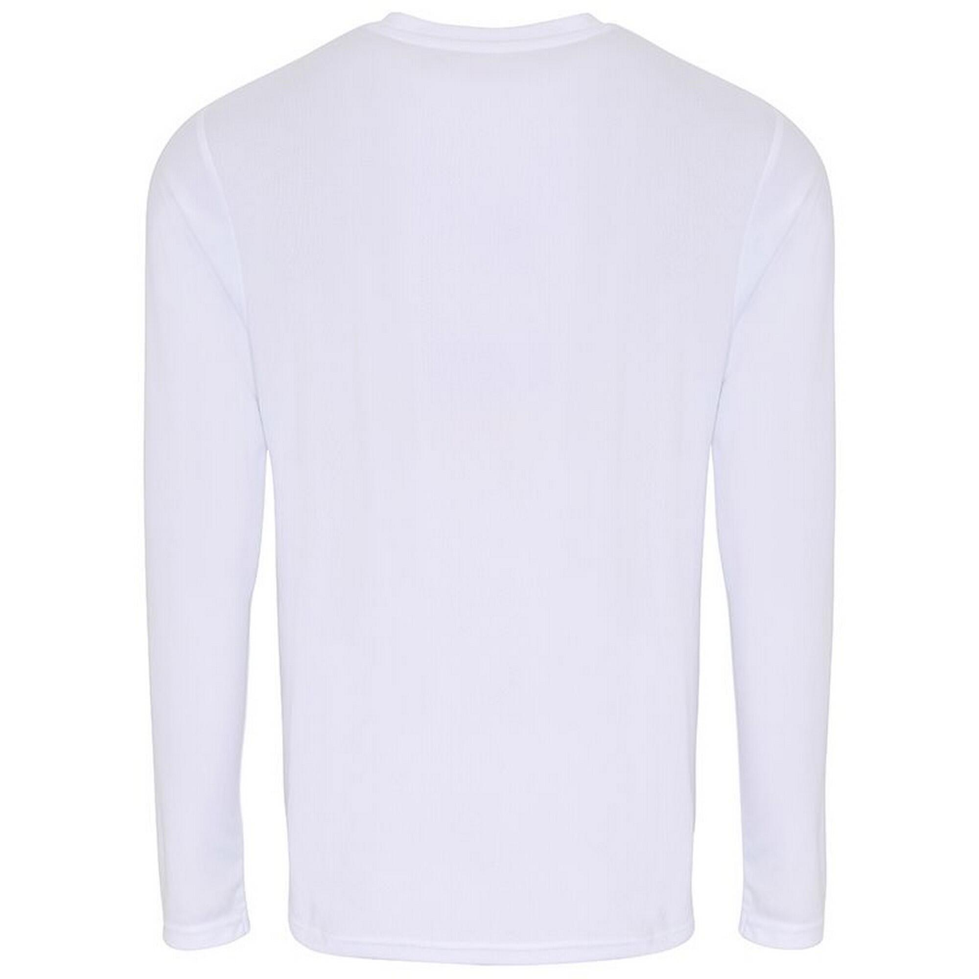 Maglietta Sportiva A Maniche Lunghe Uomo TriDri Bianco 2/4