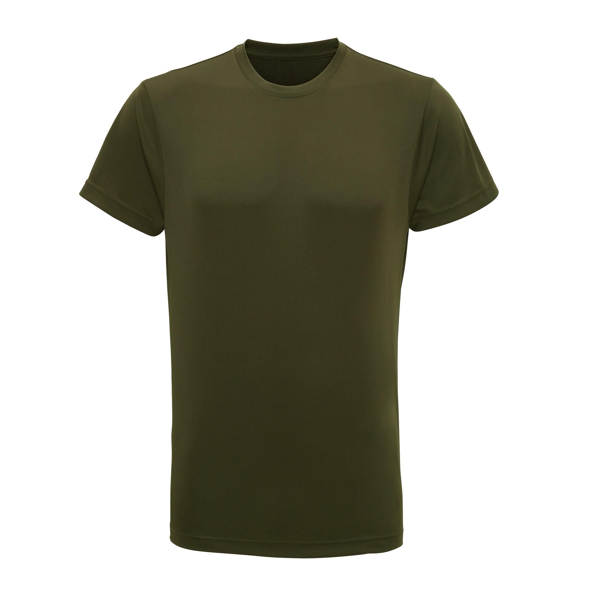 TRIDRI Tri Dri Mens Short Sleeve Lightweight Fitness TShirt (Olive)