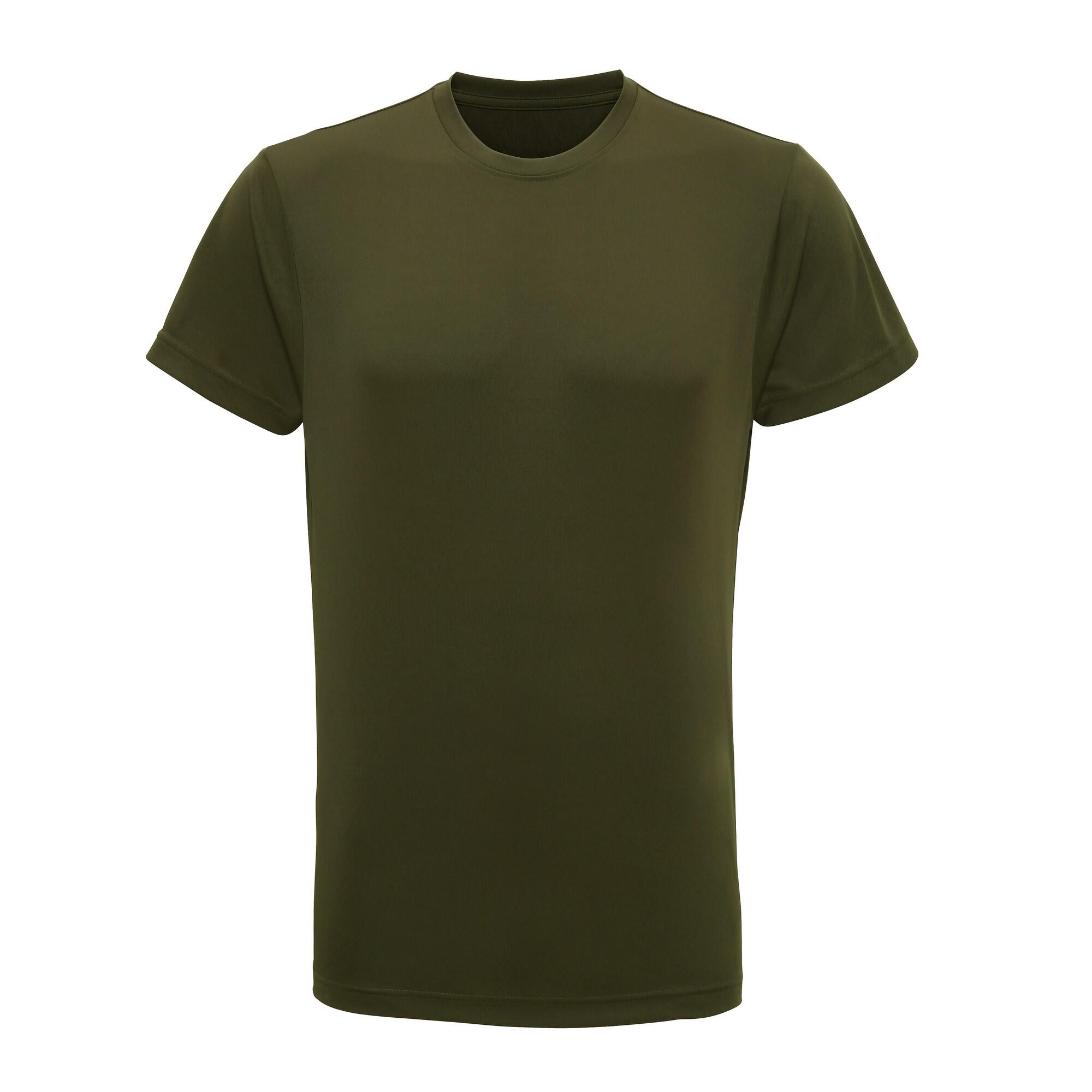 Tri Dri Men's short-sleeved fitness shirt (Olive)