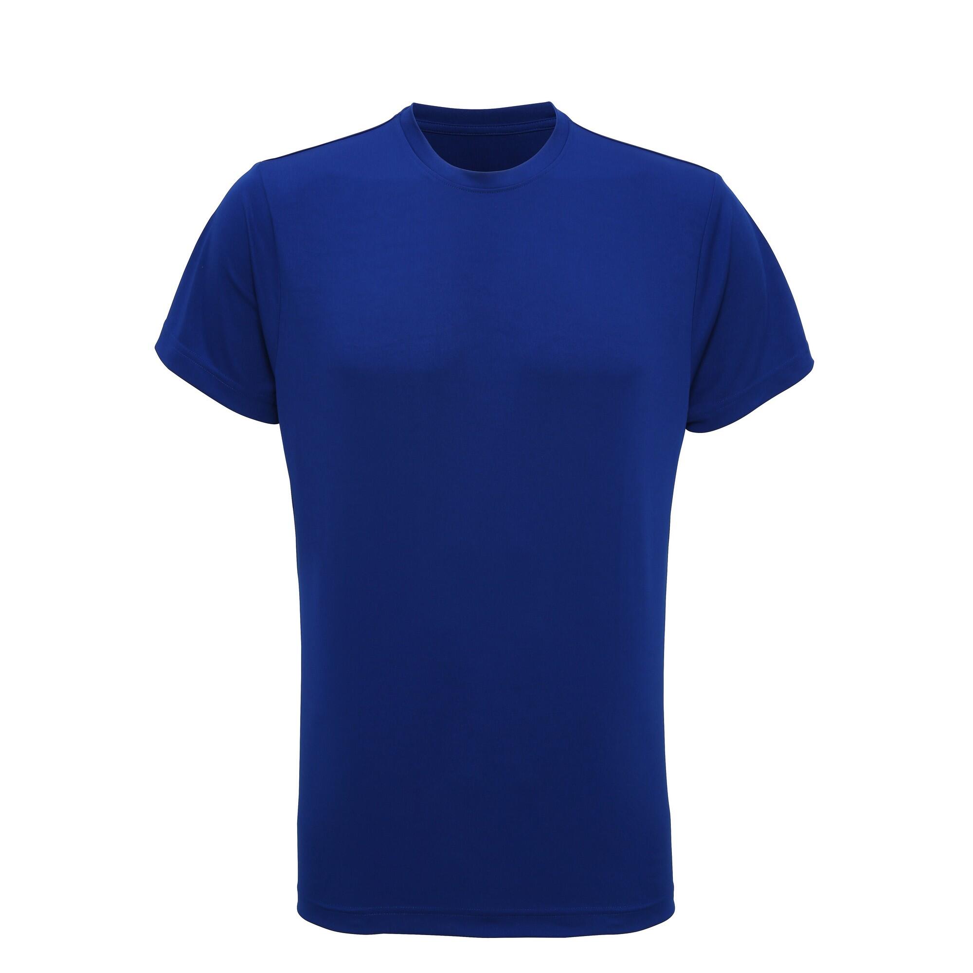 Uomo Maglietta fitness Tri Dri a maniche corte (blu reale)