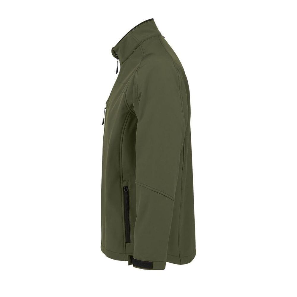 Giacca Softshell Uomo SOLS Relax Verde Scuro 3/4