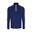 Langarm Performance Quarter Zip Top Herren Marineblau/Weiß