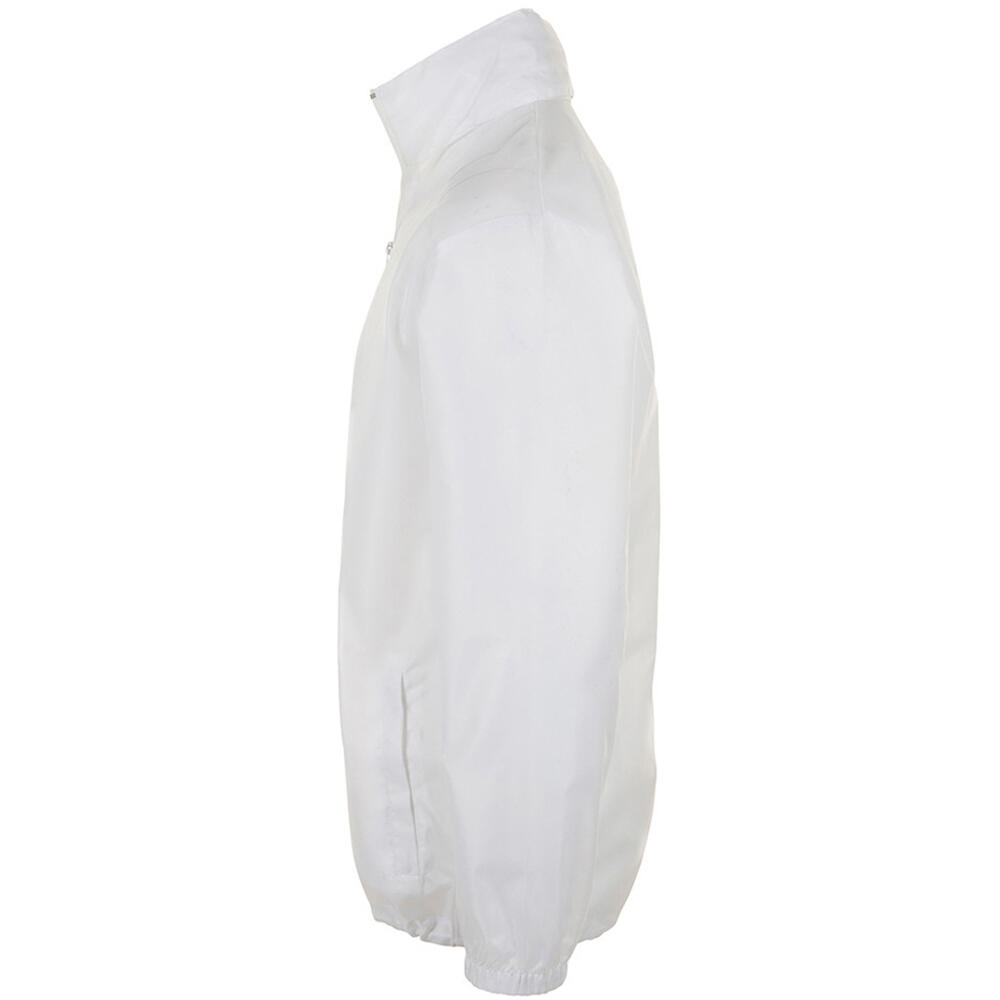 Unisex Shift Showerproof Windbreaker Jacket (White) 3/4
